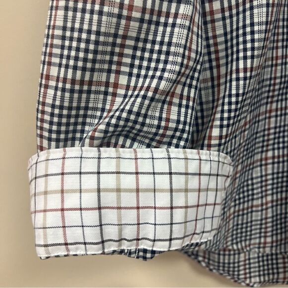 Jos A Banks Egyptian cotton plaid button down XL - Picture 3 of 6